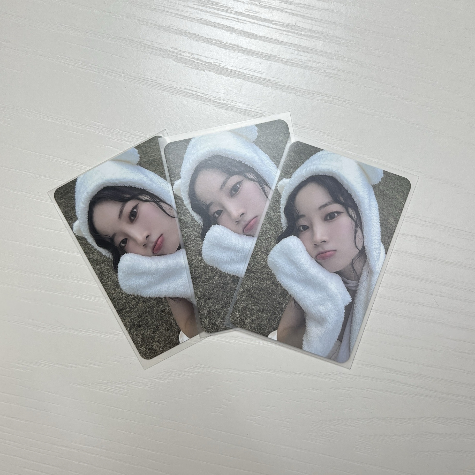 TWICE 專卡 熊帽 白帽