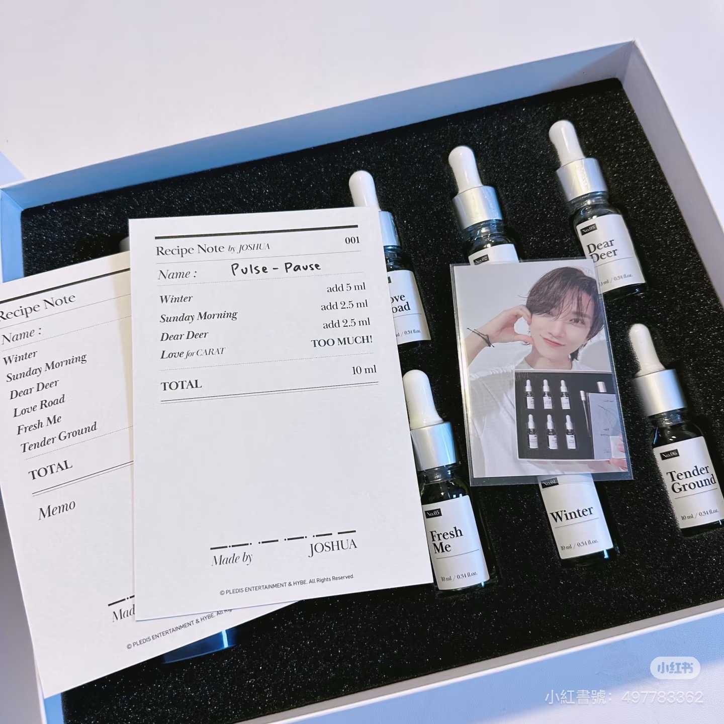 洪知秀 成員自製 DIY 香水禮盒 含小卡