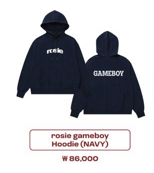 ROSIE Game boy帽T Blackpink