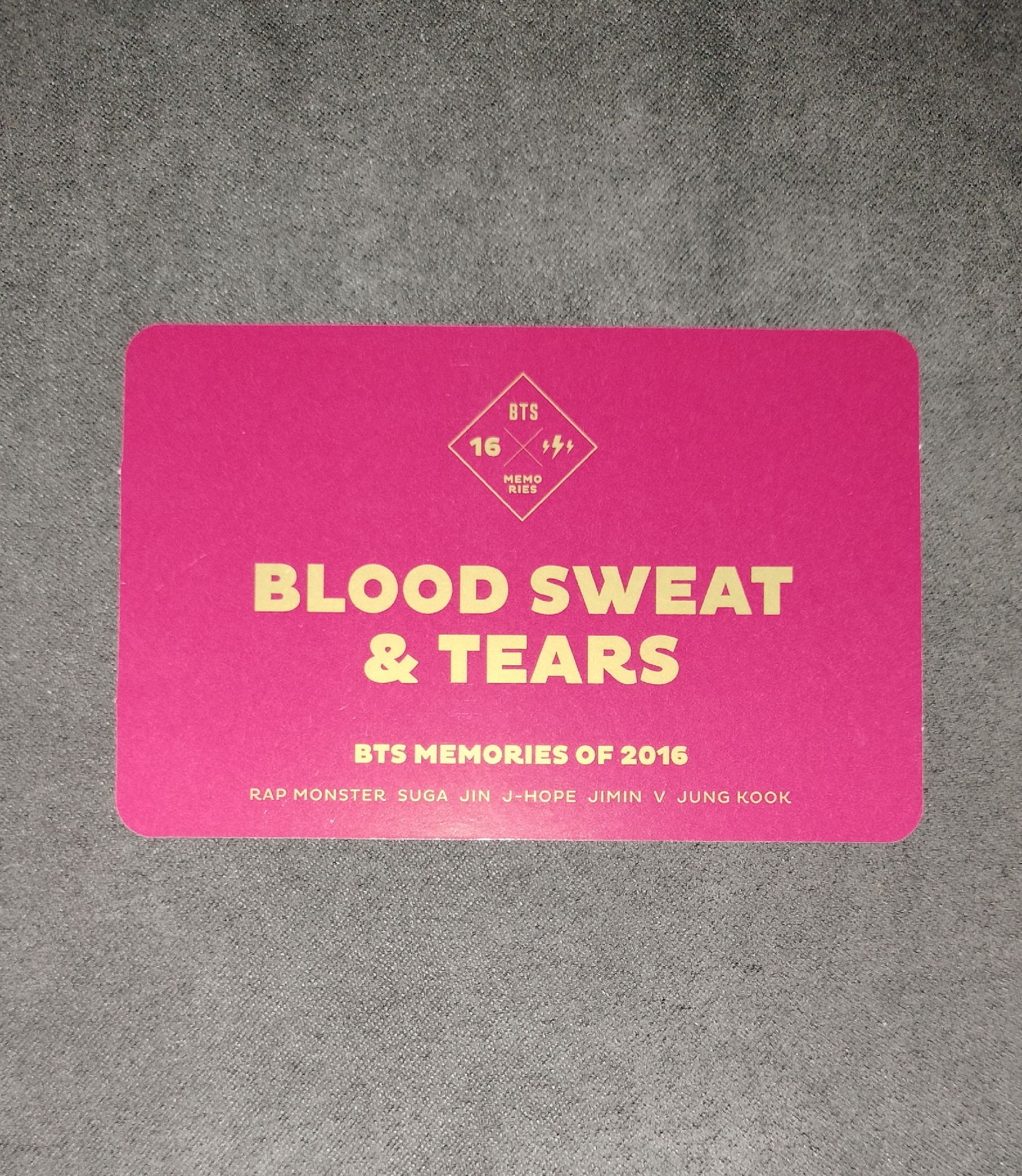 2016回憶錄 血汗淚團卡