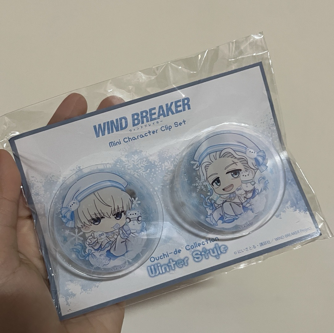 梶+梅 冬季Q版加閃徽章套組