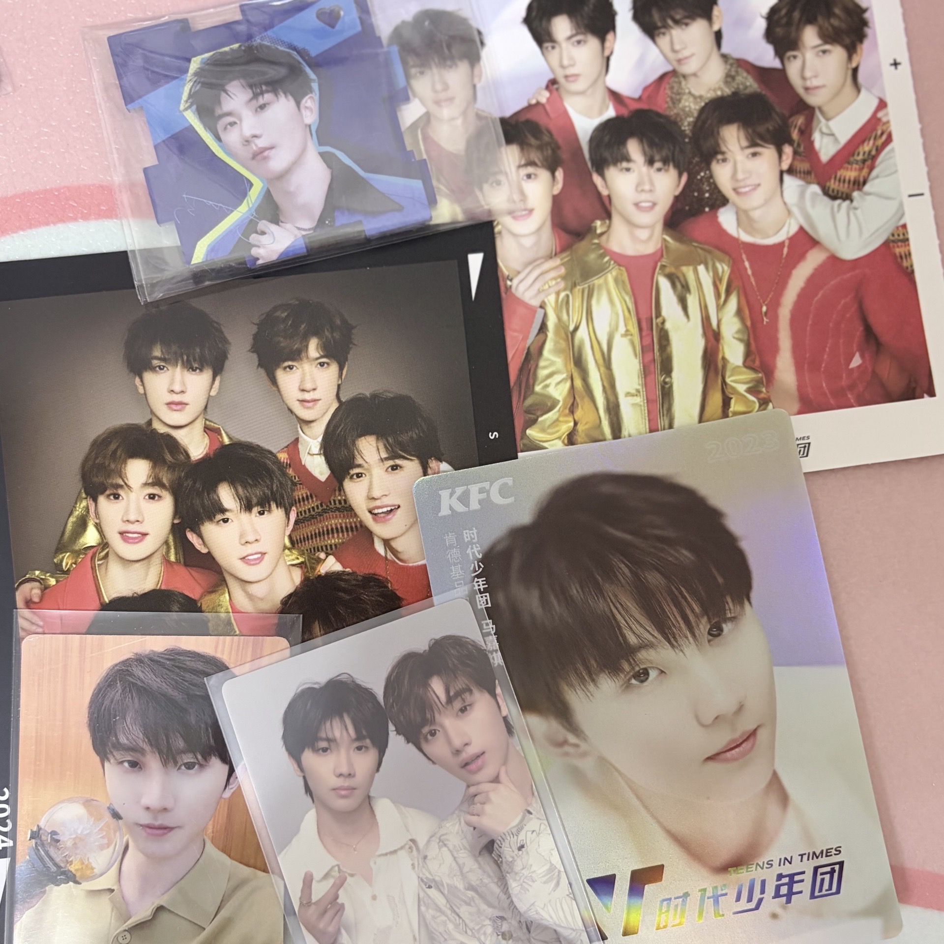 馬嘉祺小盤送時代少年團代言卡