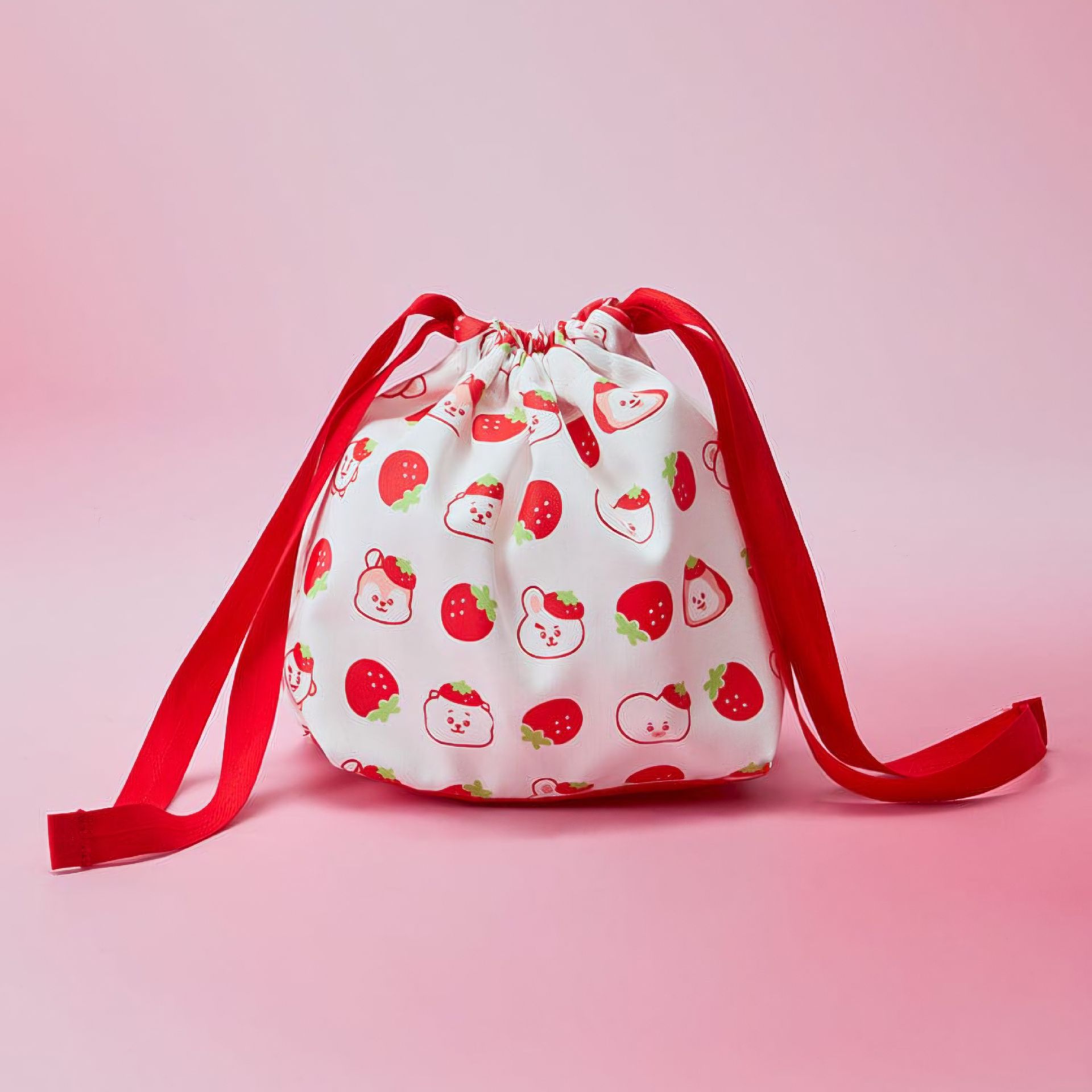BT21 草莓派對 證件照吊飾/束口袋