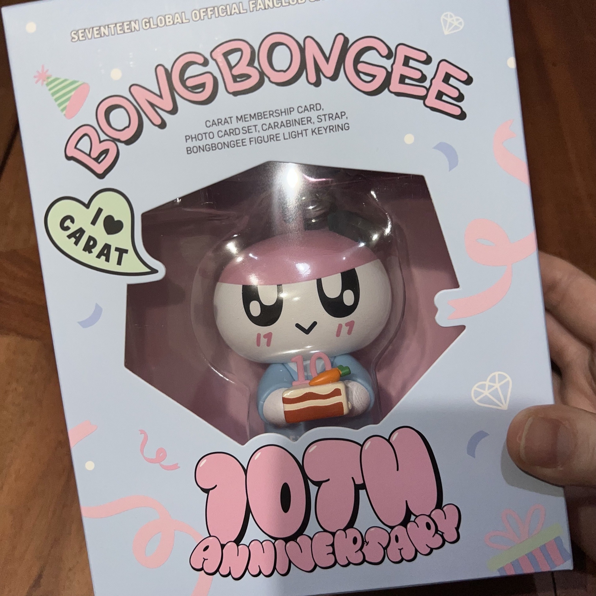 Seventeen 十週年會員禮 含一套小卡 蹦蹦吊飾 