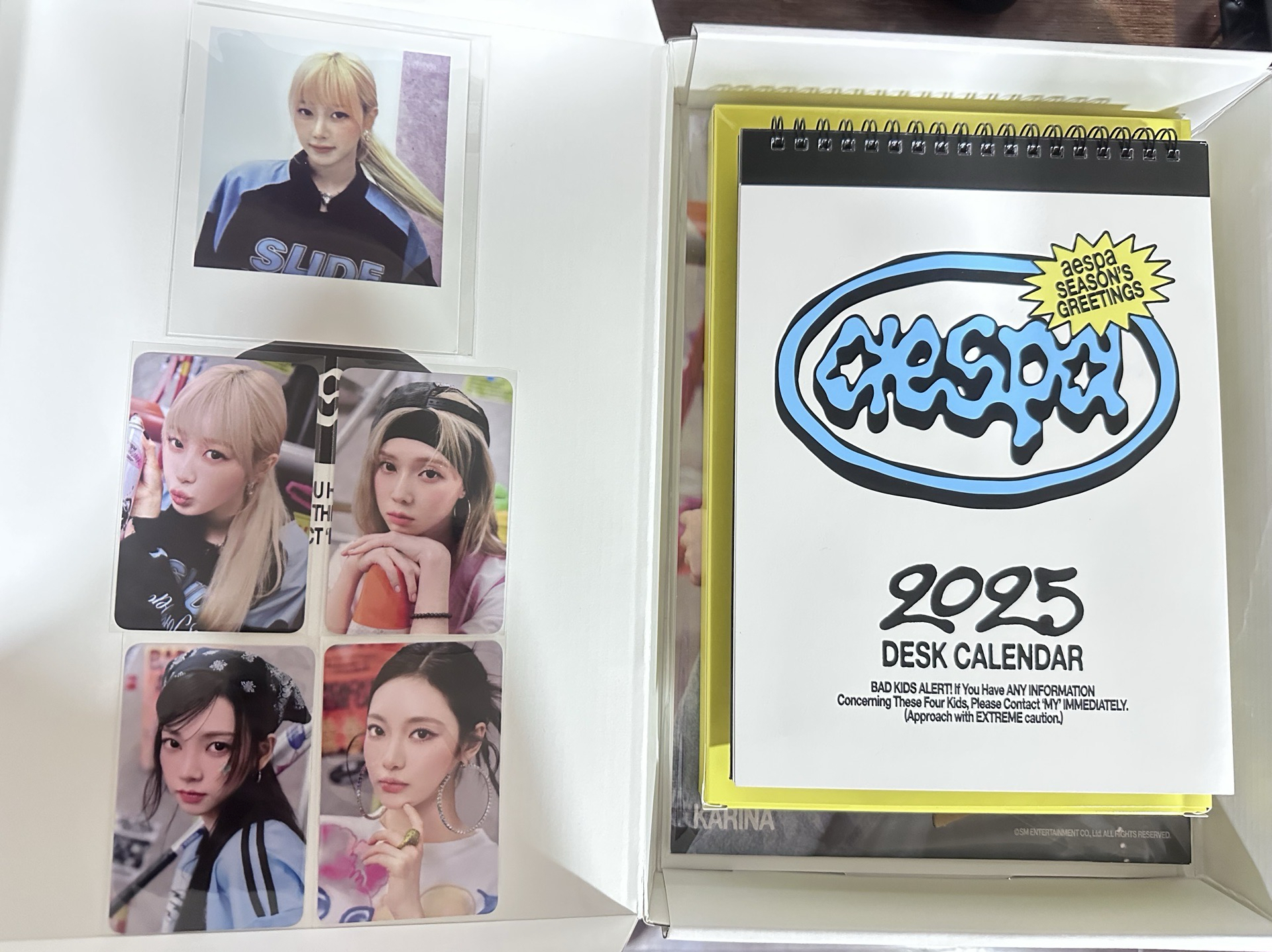 aespa 2024 年曆組 含拍立得+特典