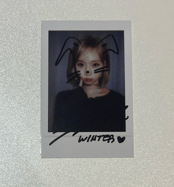 aespa Winter 星河拍利得 特典 小卡