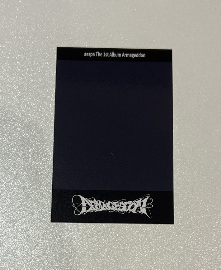 aespa Winter 星河拍利得 特典 小卡