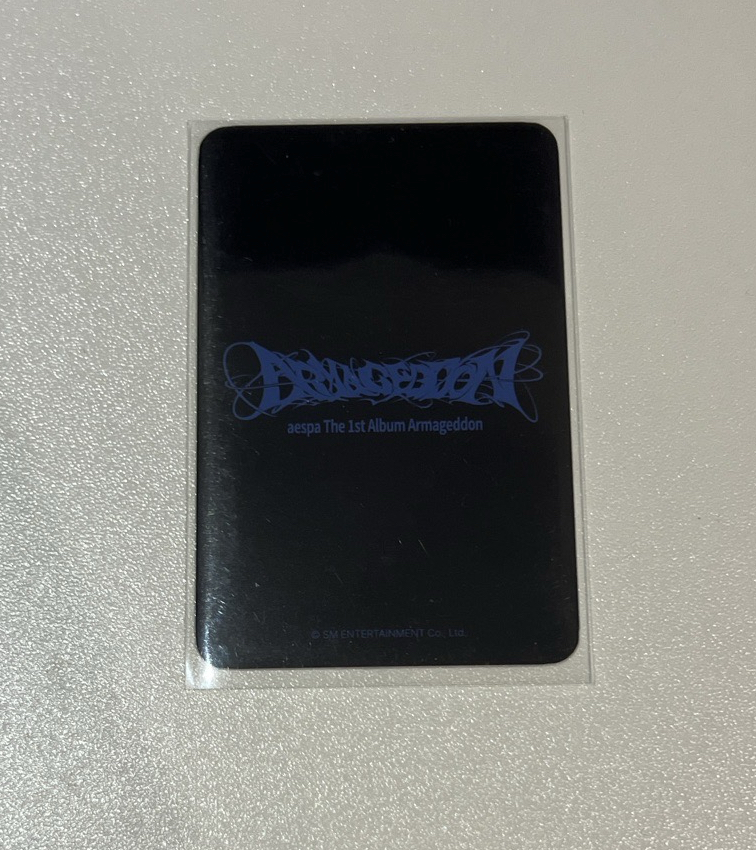 aespa Winter 正規一 EL簽售 特典 小卡 水蜜桃冬