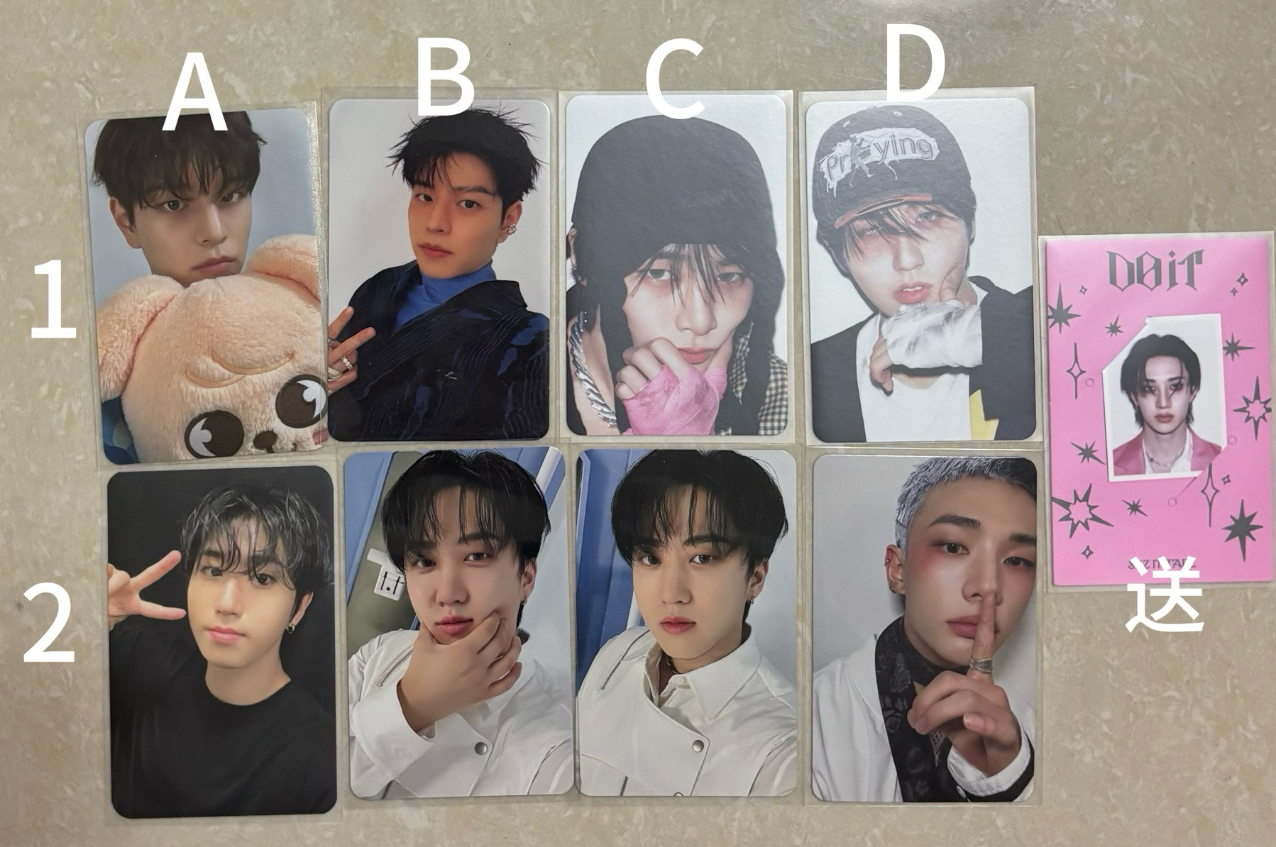 straykids SEUNGMIN I.N Han CHANGBIN HYUNJIN BANGCHAN滿額卡專卡特典卡