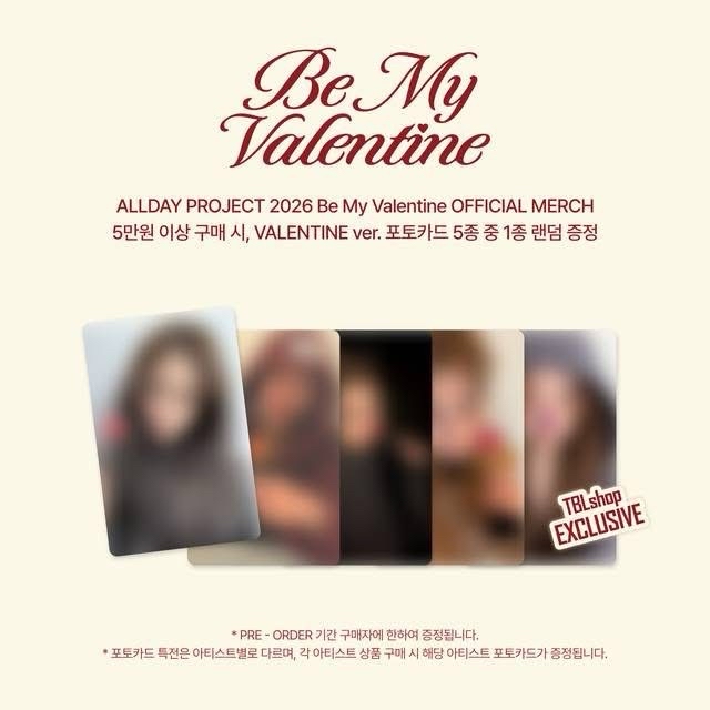 allday project 情人節 隨機滿額卡*1