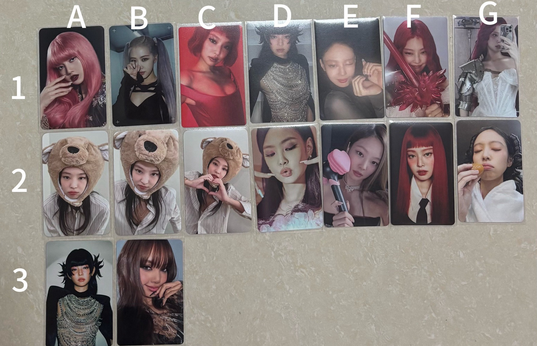 blackpink Jennie Rosé Lisa 特典卡 專卡 滿額卡 