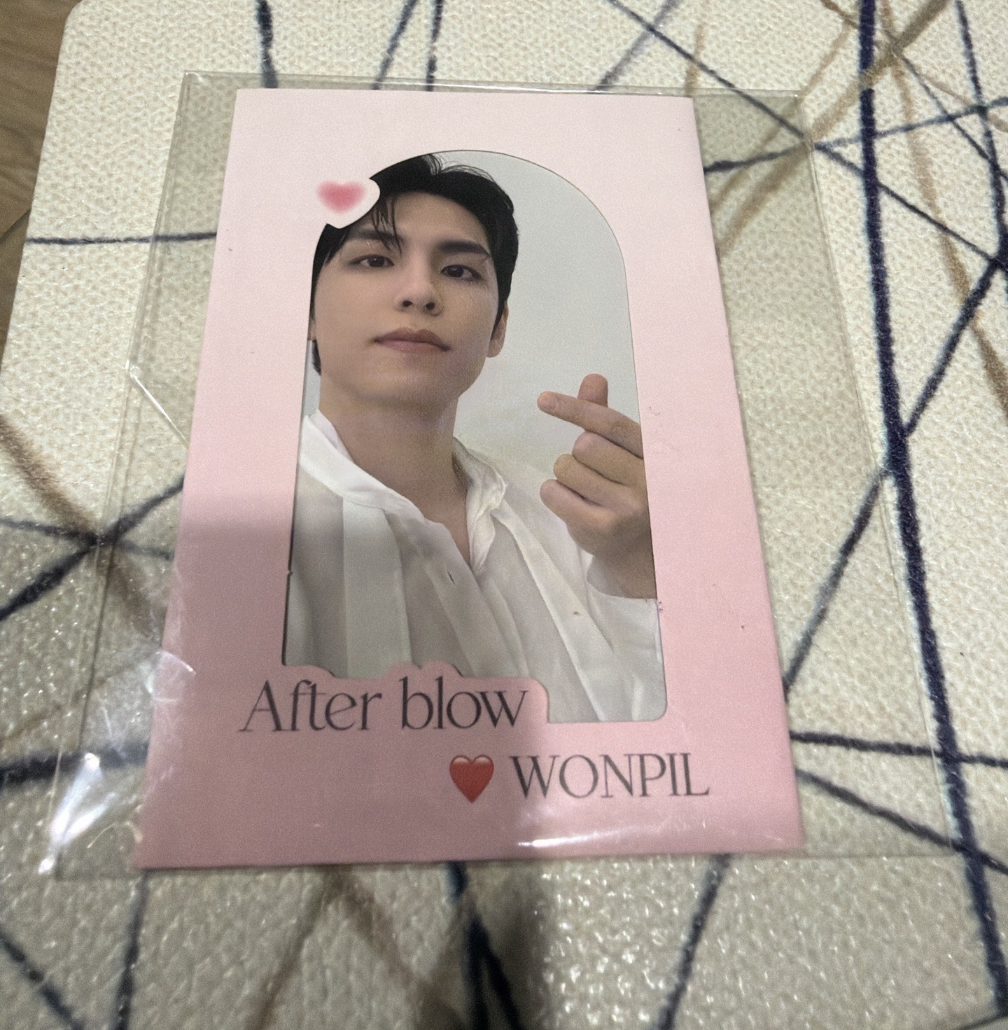 After blow 元弼 代言香水小卡