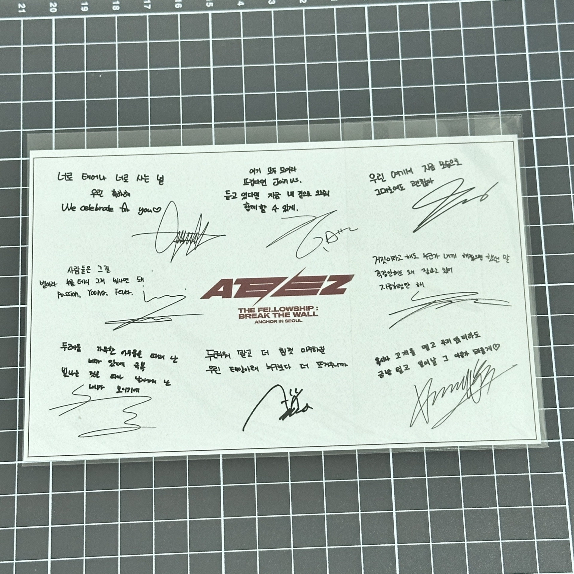 ATEEZ 首爾 安可 彩排卡 ANCHOR SAILOR PACKAGE SOUNDCHECK