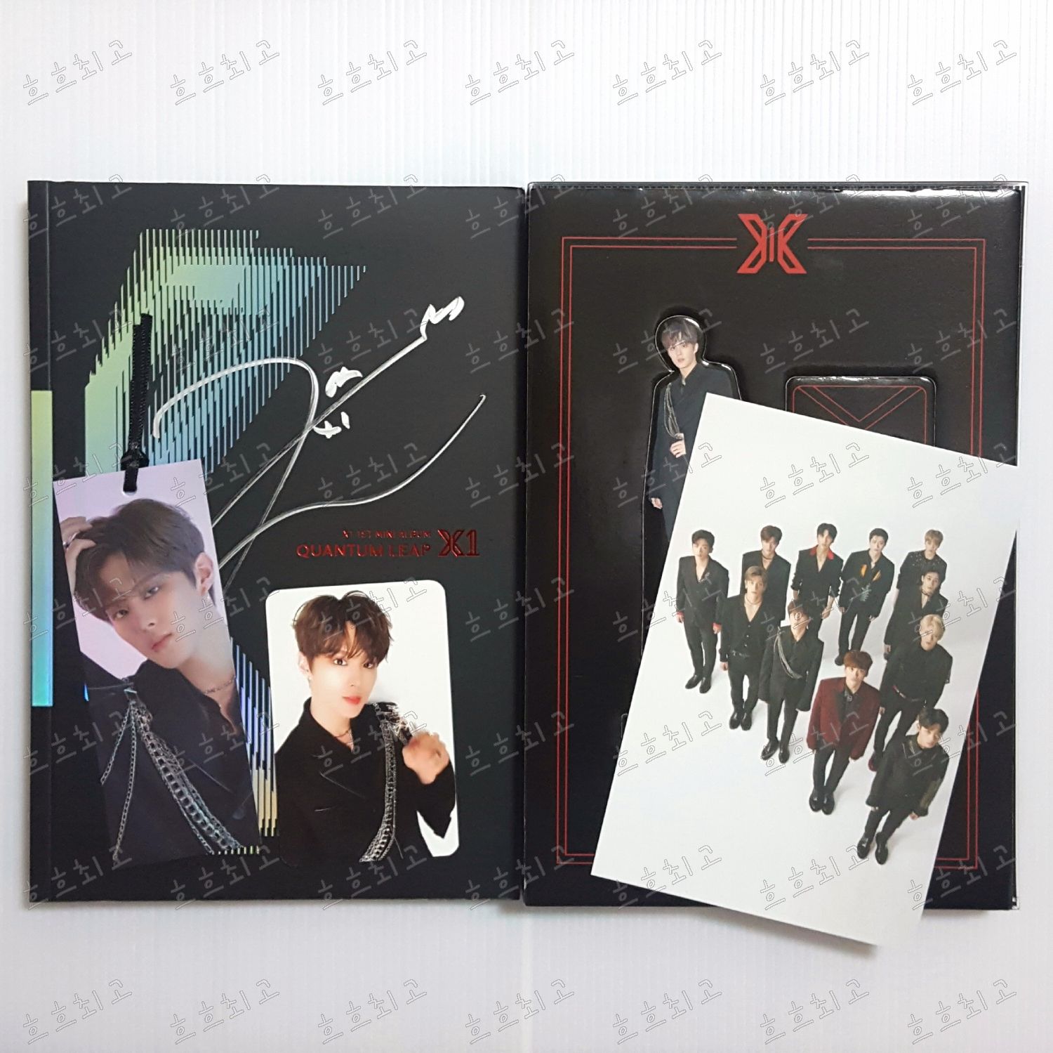 X1 KIM WOO SEOK QUANTUM LEAP MWAVE SIGNED ALBUM SET