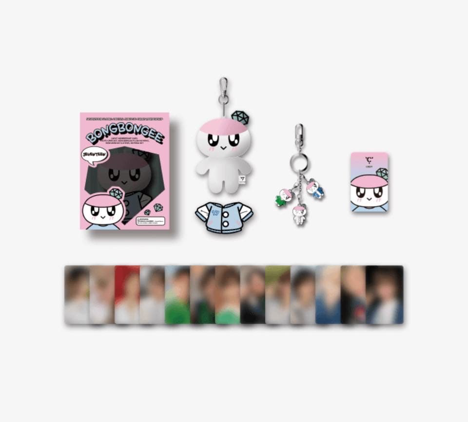 免包手 全新 seventeen 九期會員禮 蹦蹦 含小卡 