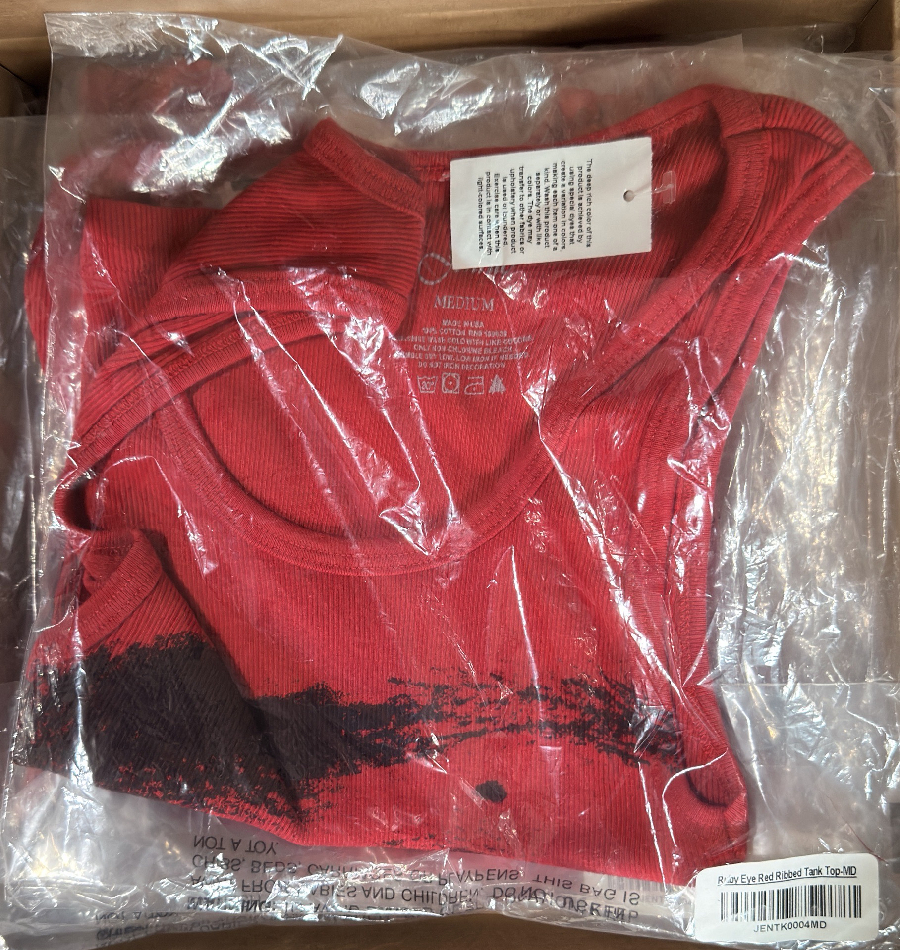 全新未拆現貨 BLACKPINK Jennie 紅色背心 M號