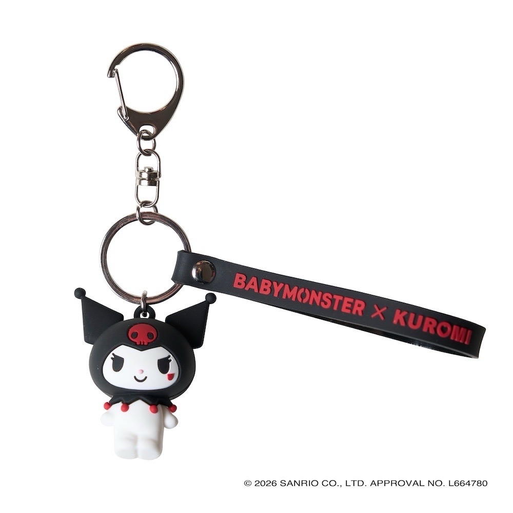 BABYMONSTER X Kuromi 酷洛米 吊飾PVC吊飾橡膠吊飾鑰匙圈