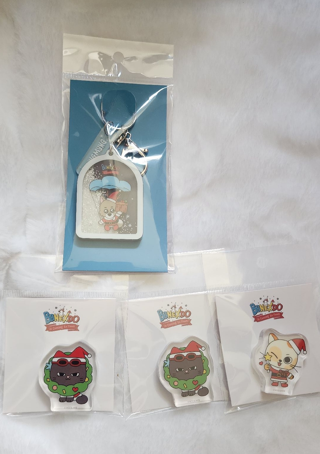 台北快閃限定 BBNEXDO吊飾/飯友