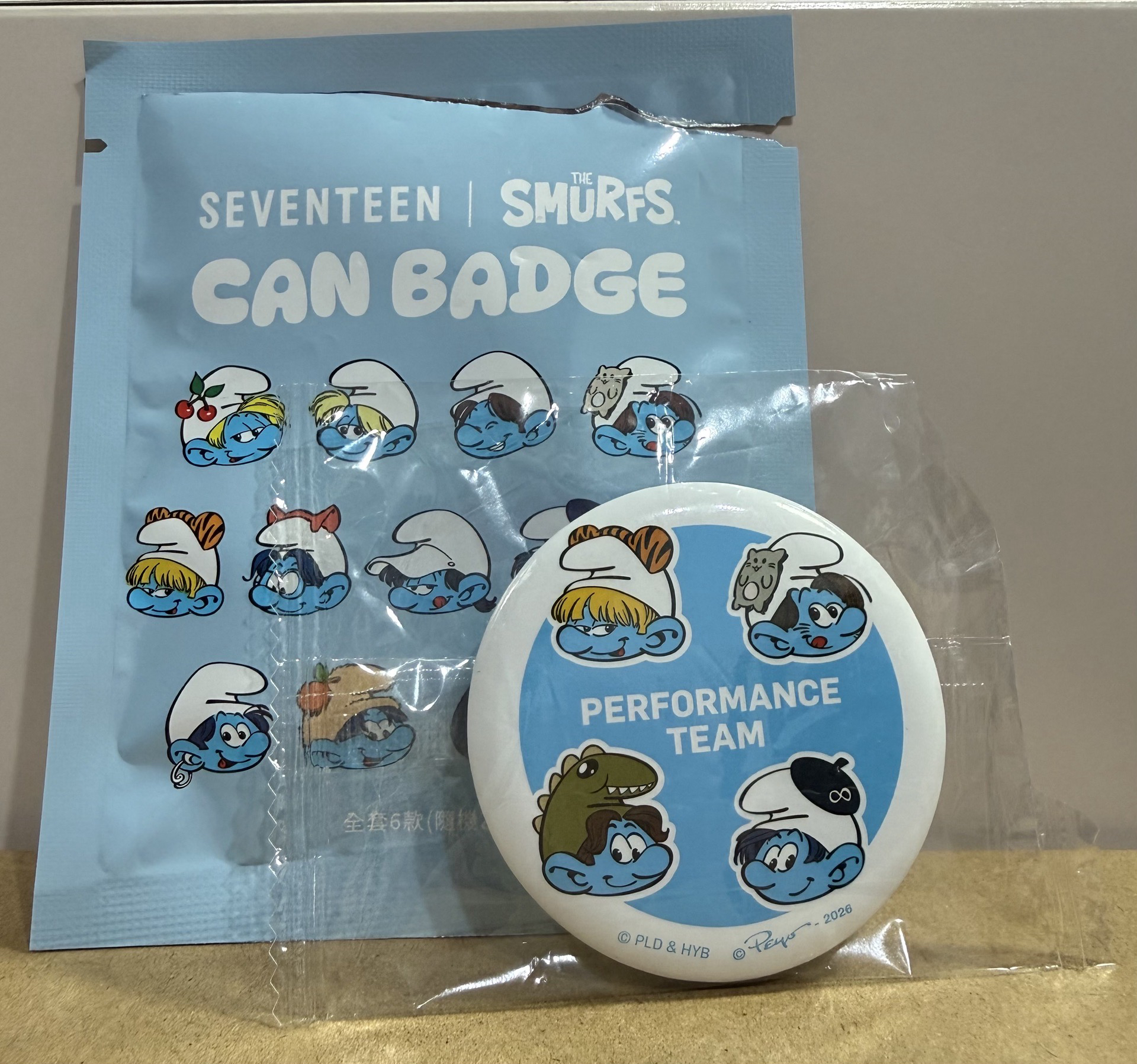 藍色小精靈 711 徽章  表演隊