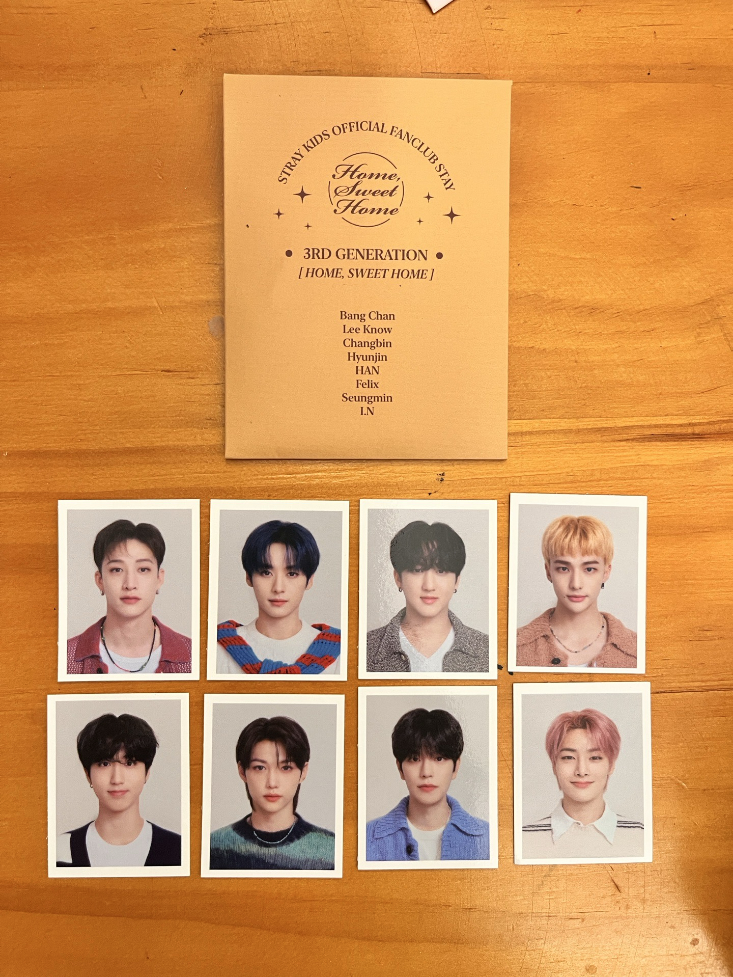 Skz 3rd會員禮證件照 全套