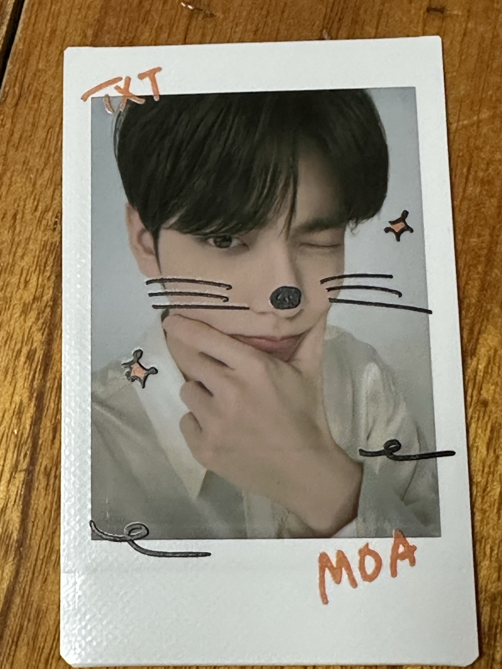 TXT SOOBIN 崔秀彬 日巡塗鴉拍立得