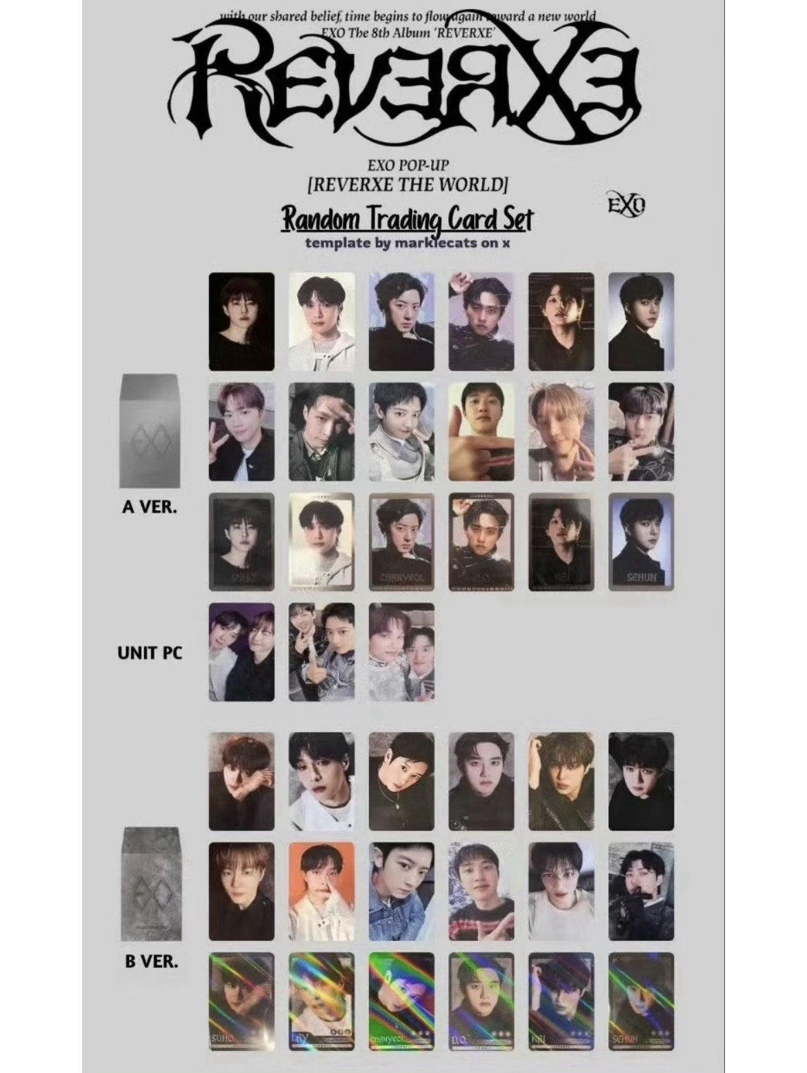 exo快閃隨機卡未拆