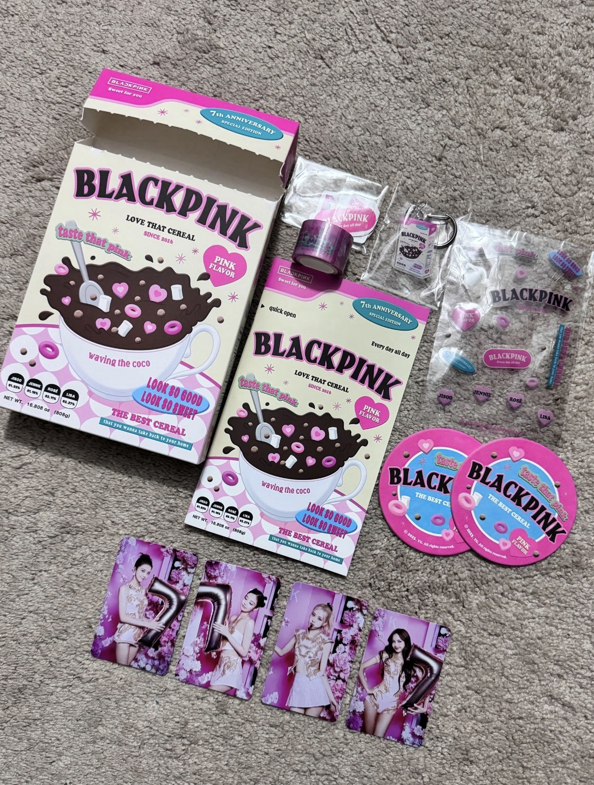 BP七週年麥片盒 全新未拆！