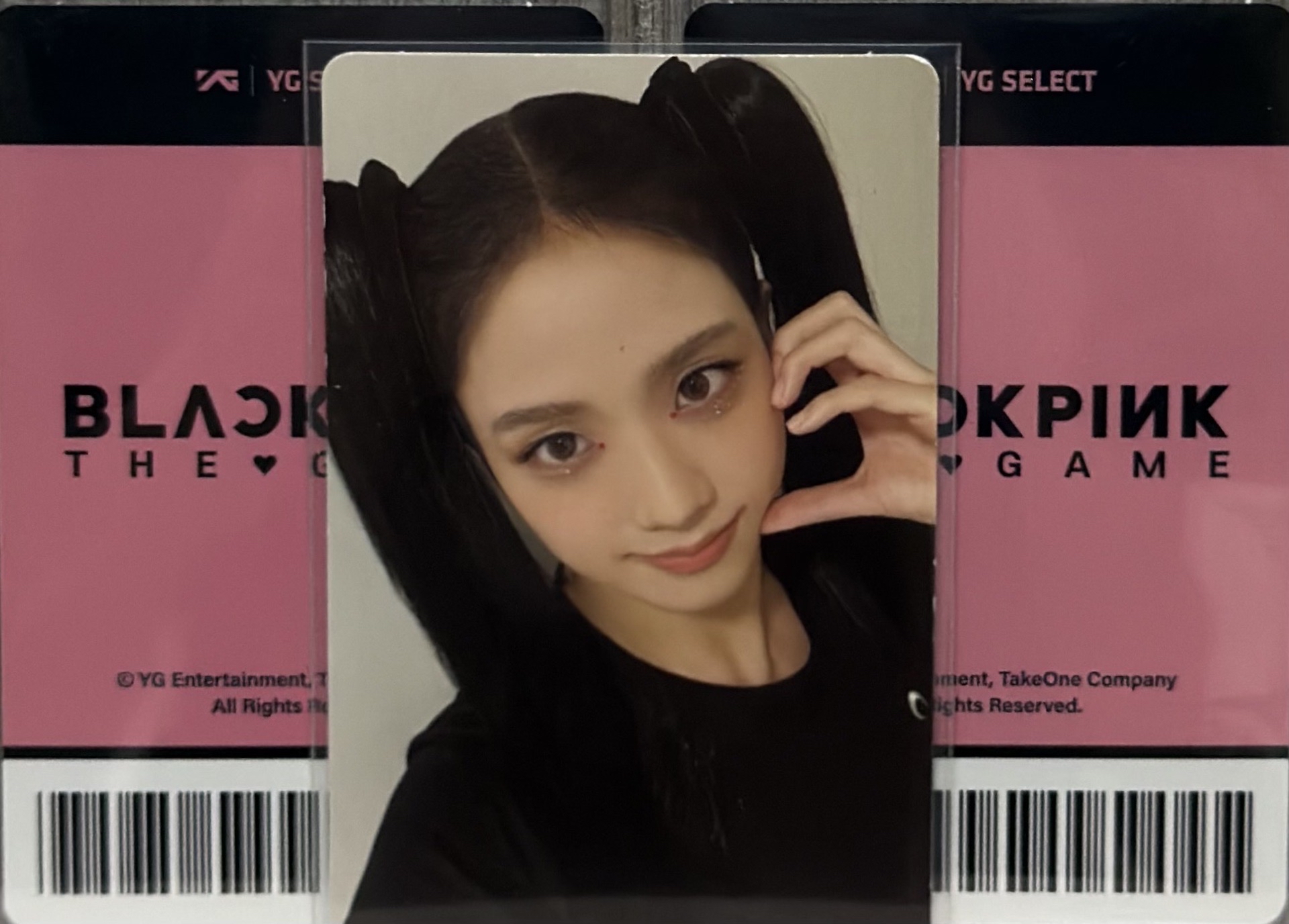 Jisoo ME黑版 比心專輯卡