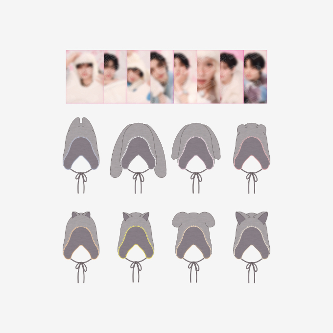 SKZ-五期飯咪毛帽