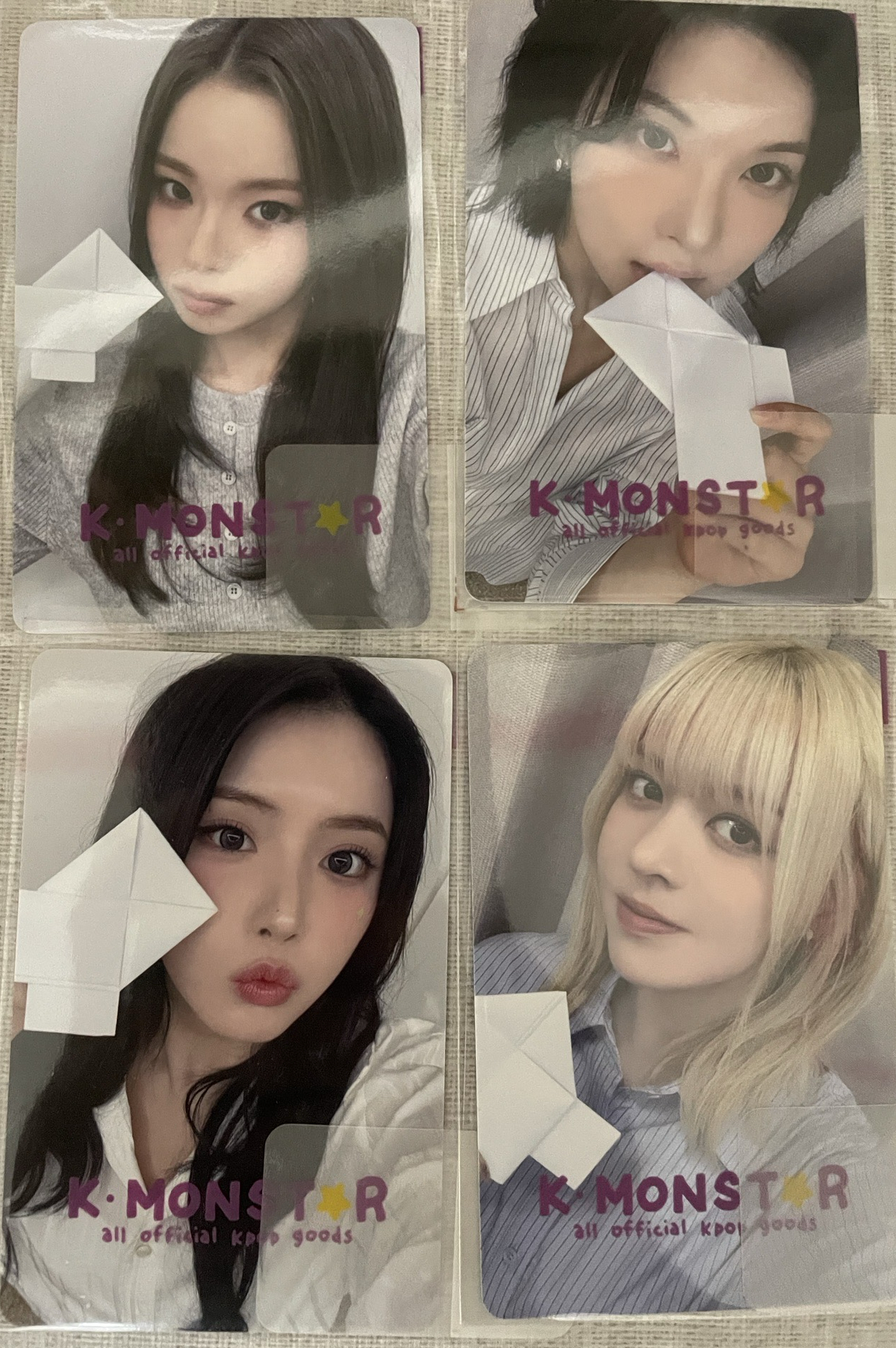 賣正規一 KM 簽售卡 秘密告白紙條卡