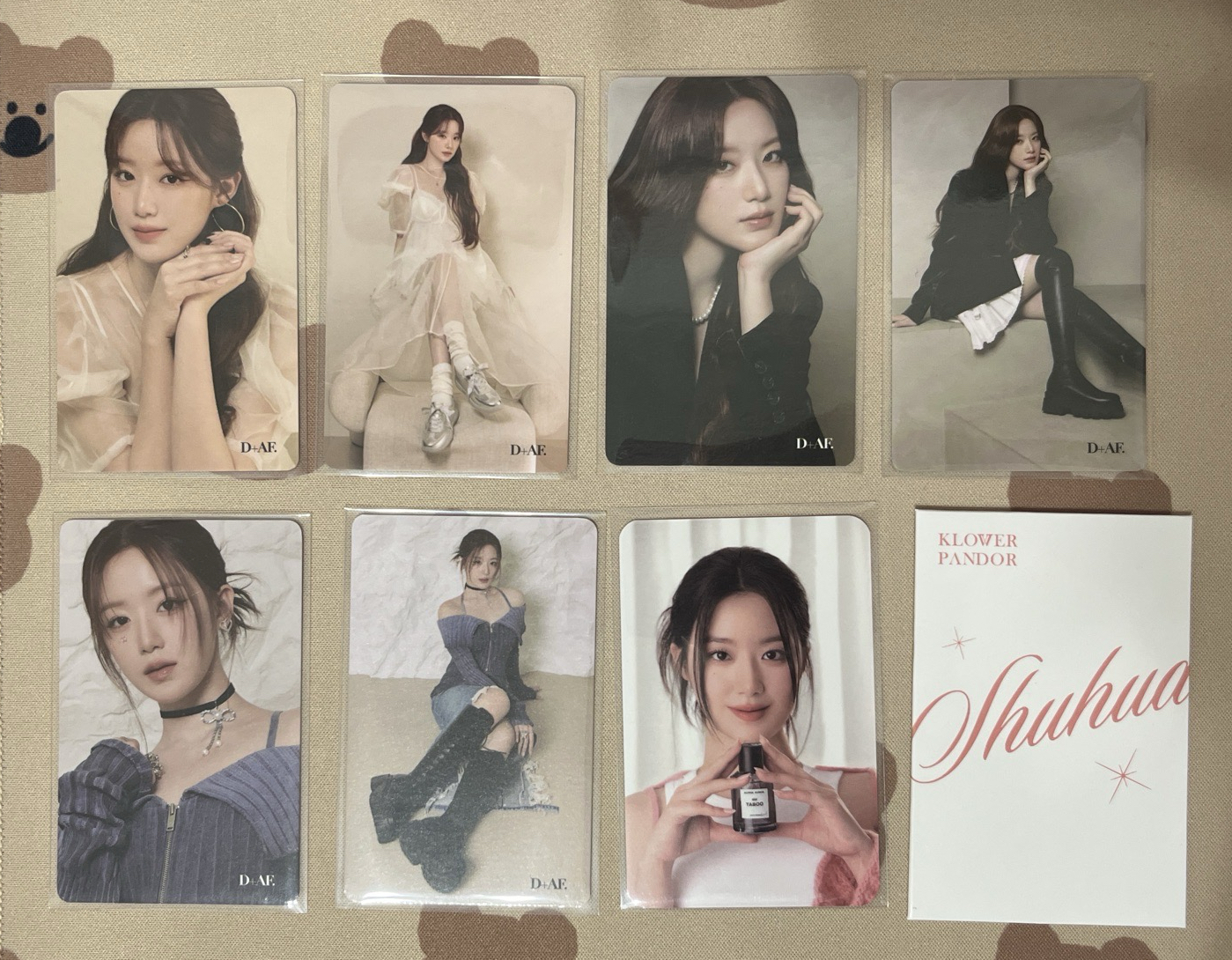 舒華d+af和香水代言卡