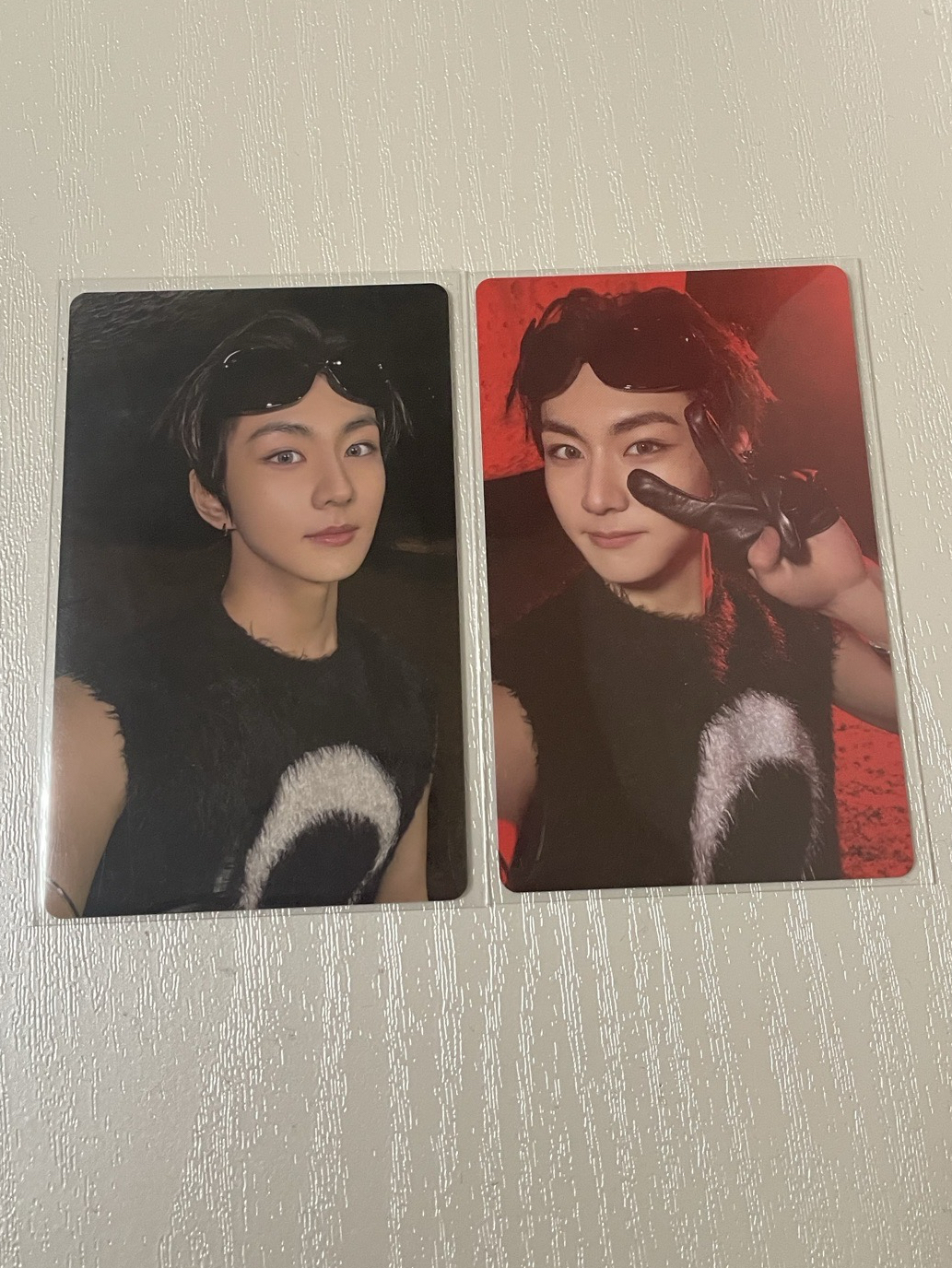 正二 梁禎元 專卡 護目鏡小貓兩張