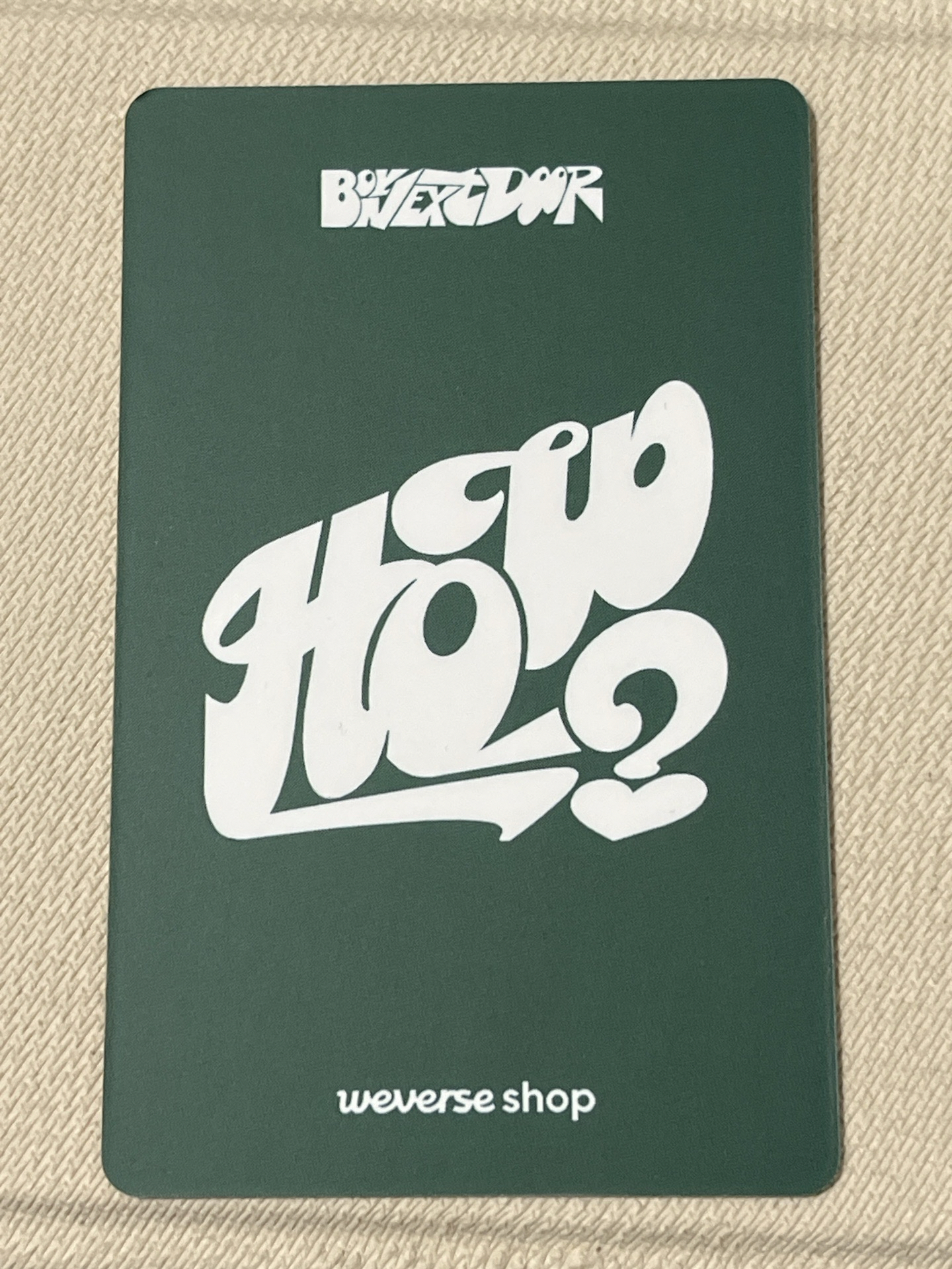 HOW? YT 預售特別禮 特典卡（泰山） 