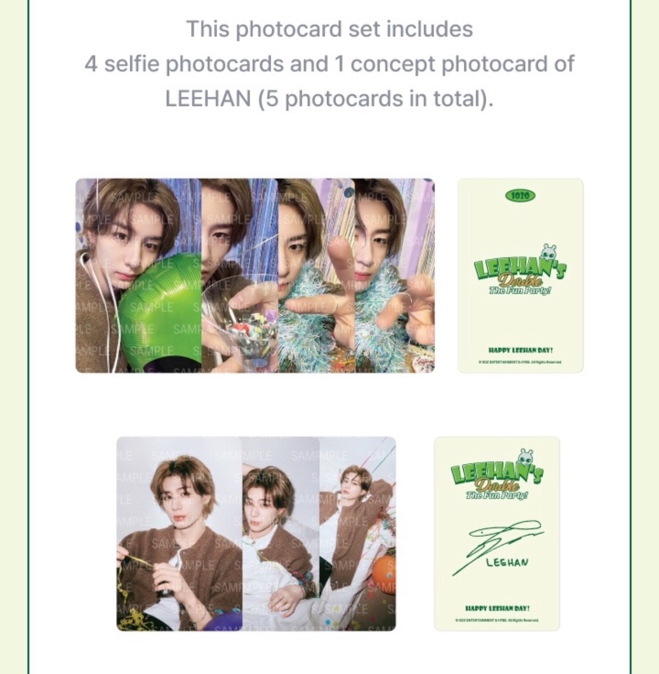 全新現貨 Double The Fun Party 生日禮 Photo Card Set