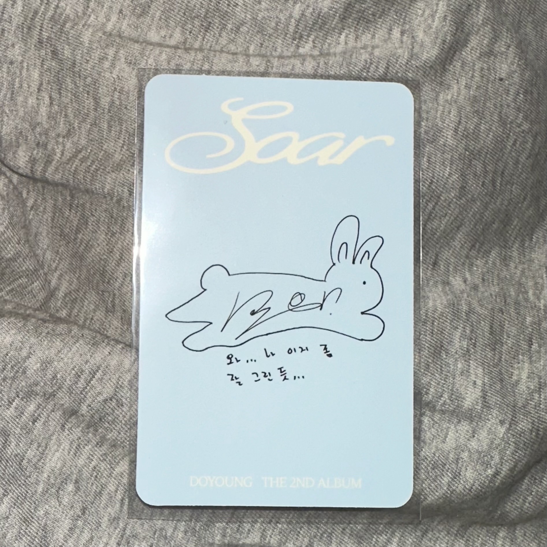 金道英綠衣比耶 可愛兔子卡背