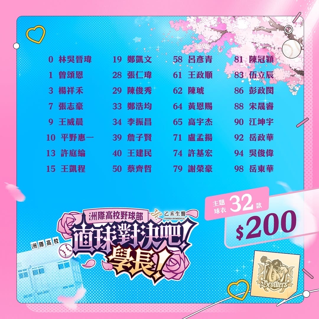 小象萌娃Eddy 洲際高校格紋制服球衣-心動粉/夢幻紫