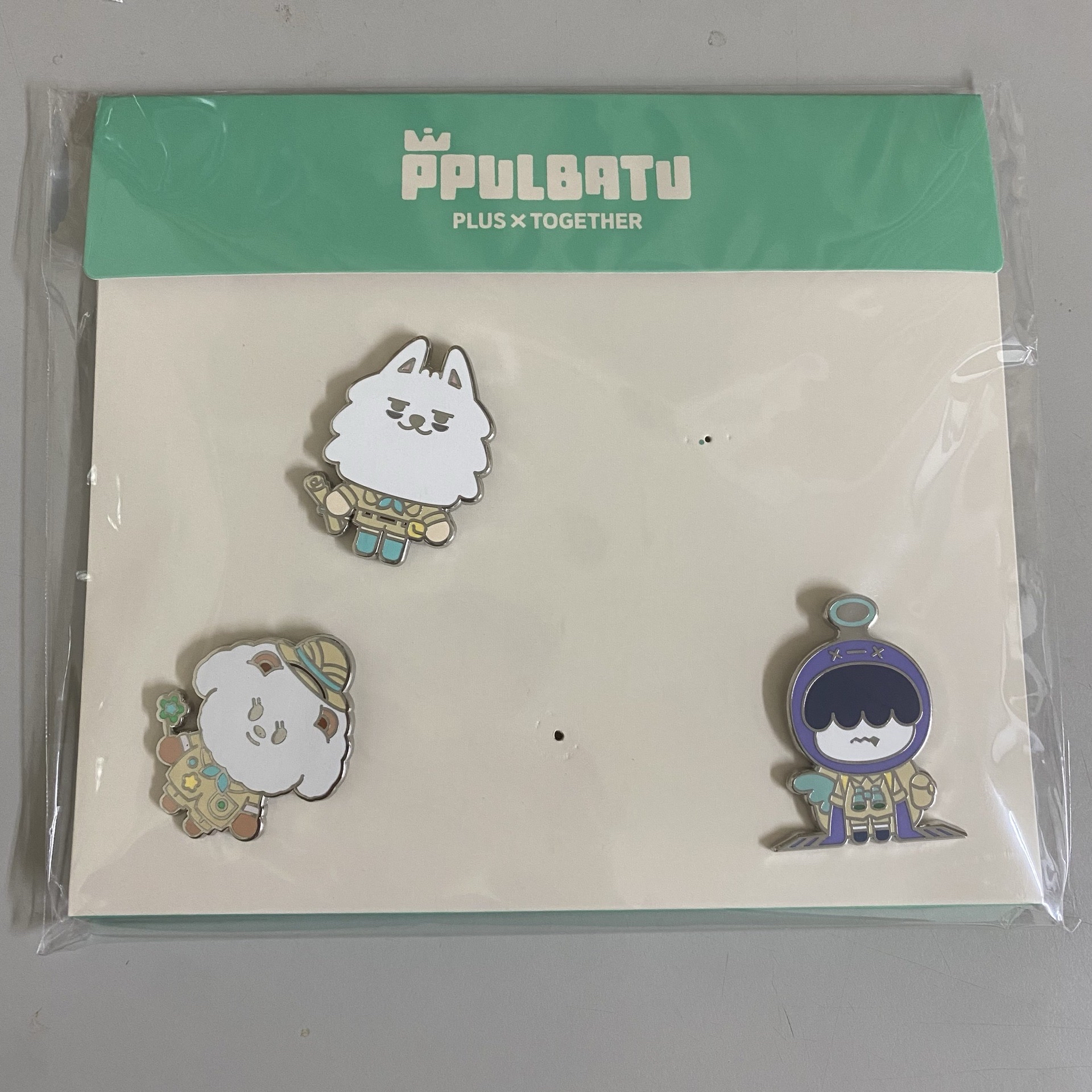 角巴兔 金屬徽章