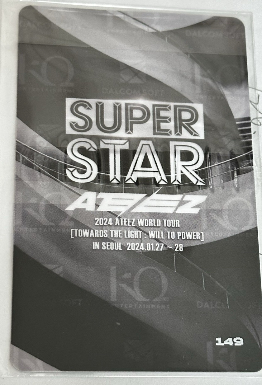 ateez 弘中 TTL 首爾場 遊戲卡 pvc卡 superstar 攤位 線下卡