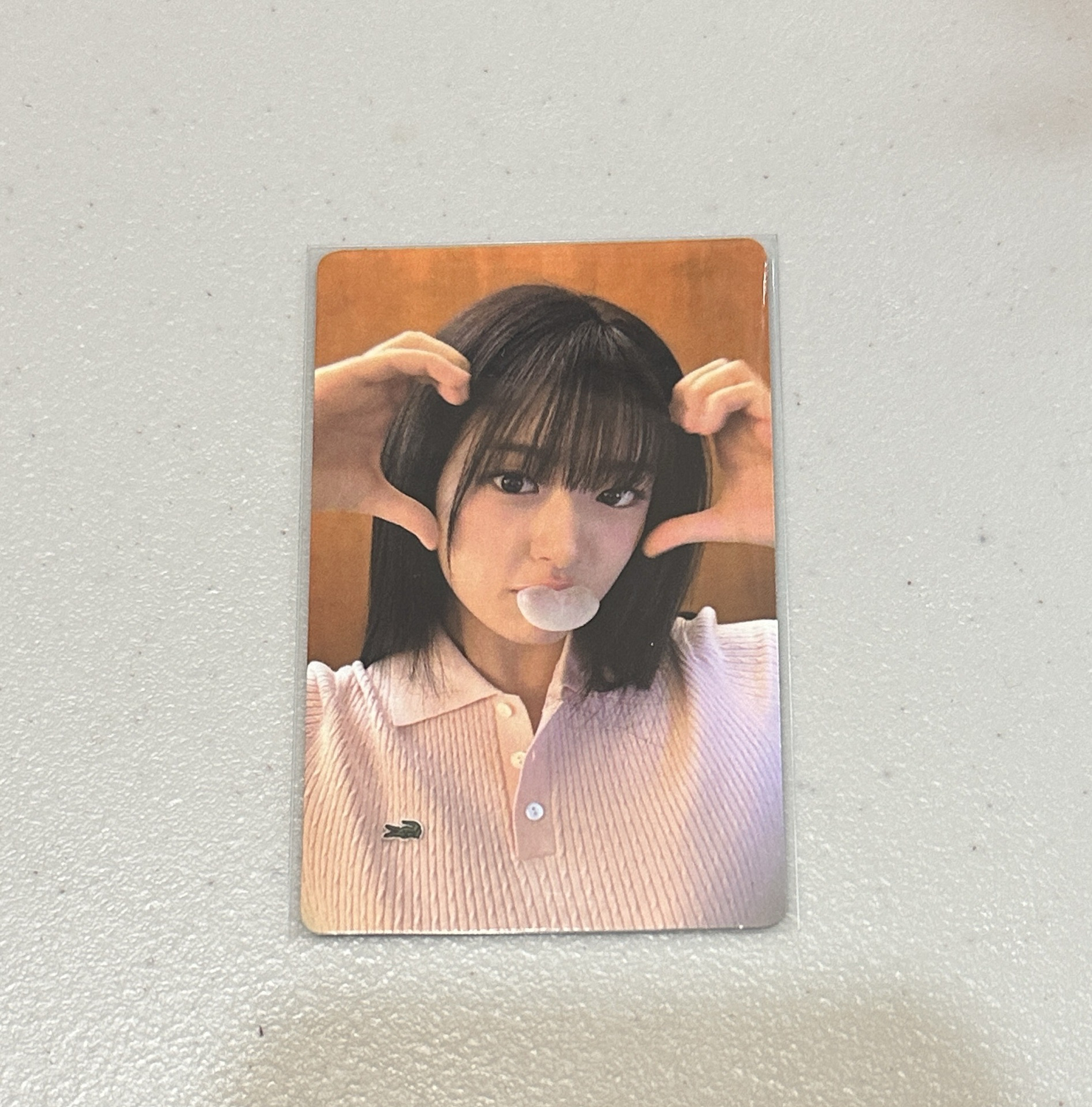 IVE 安兪真 LACOSTE 代言卡 單張賣