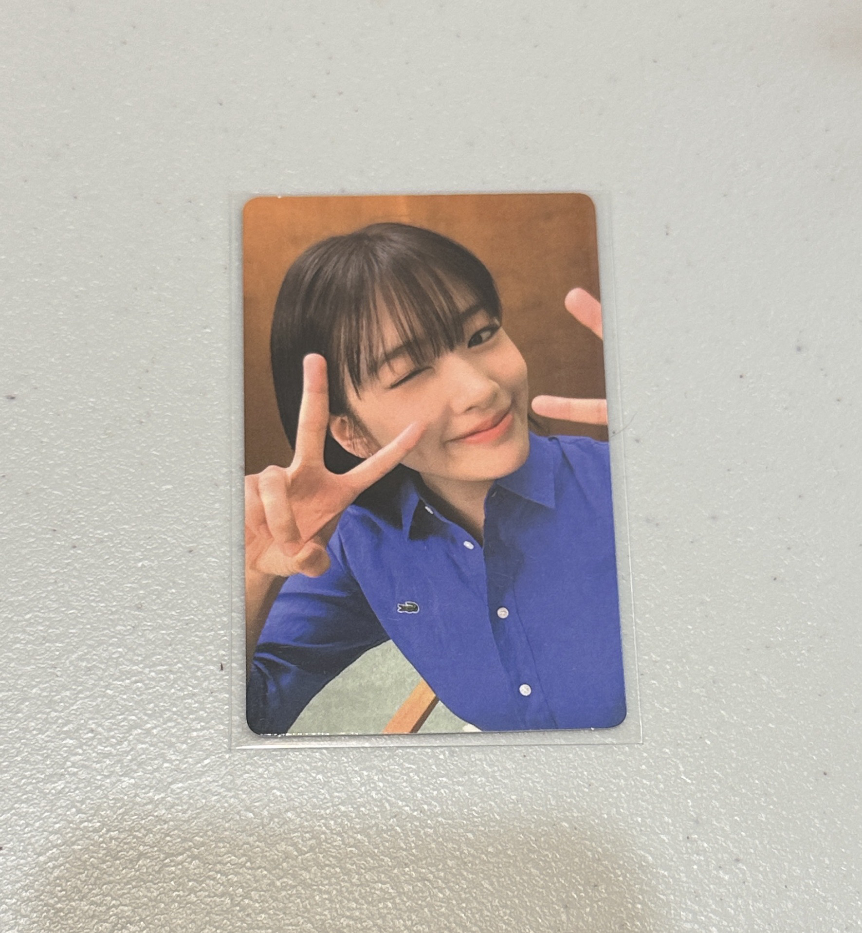 IVE 安兪真 LACOSTE 代言卡 單張賣