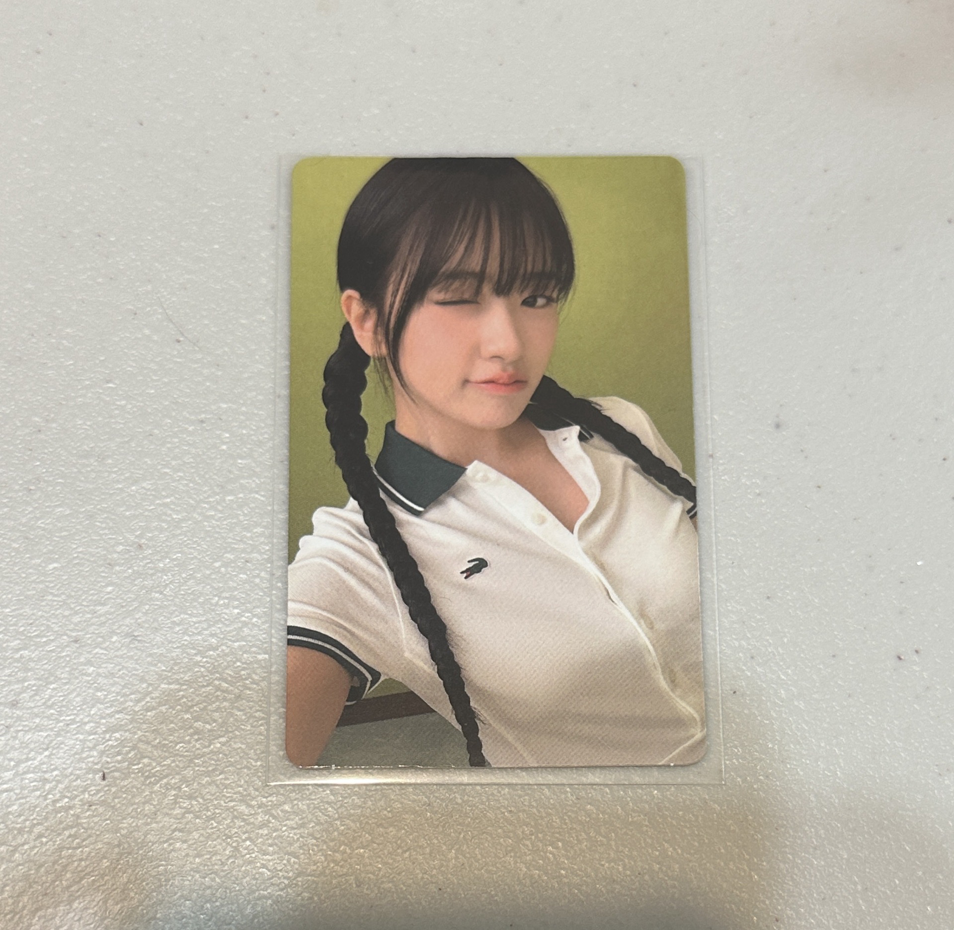 IVE 安兪真 LACOSTE 代言卡 單張賣