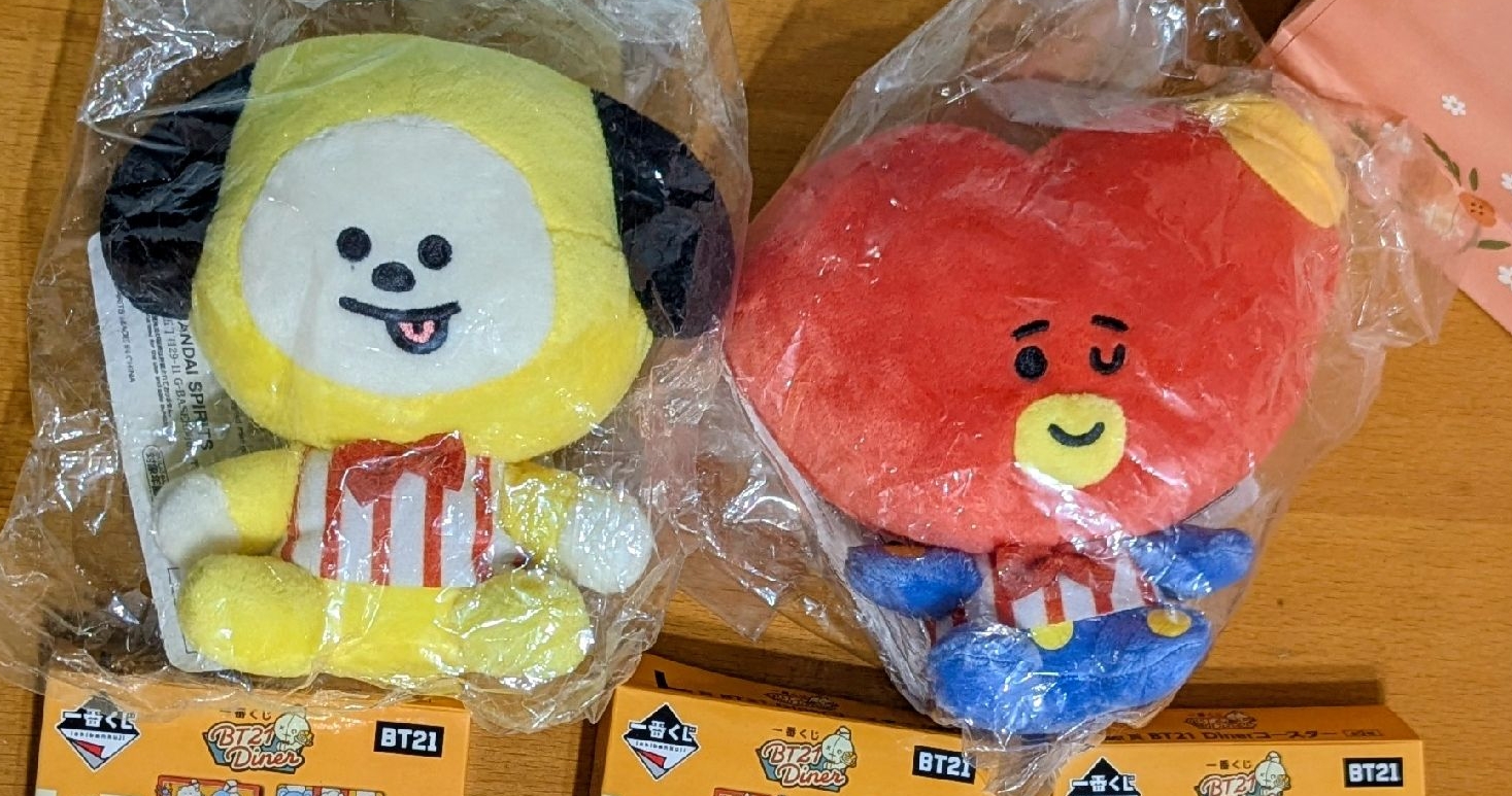 BT21 Diner 一番賞(日版) TATA 金泰亨 CHIMMY 朴智旻