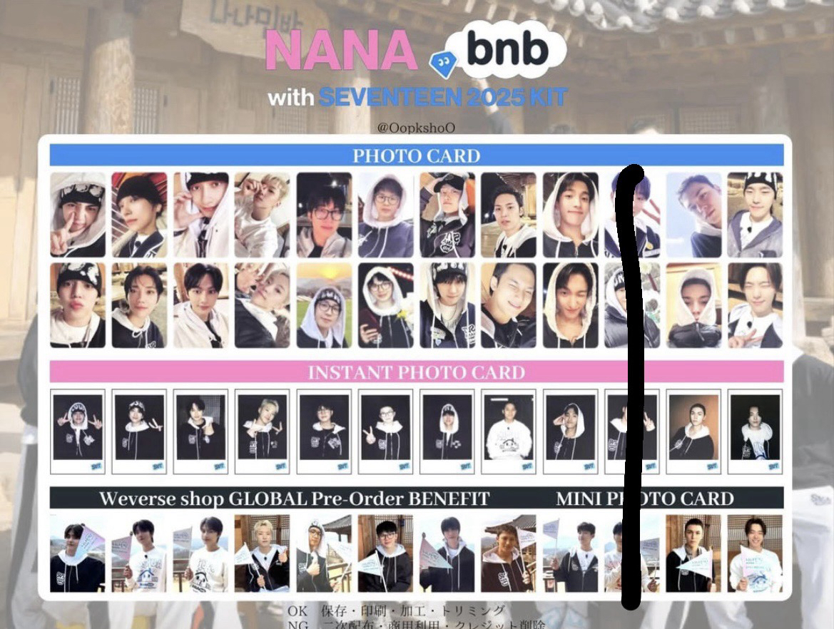 Seventeen Nanabnb 套組