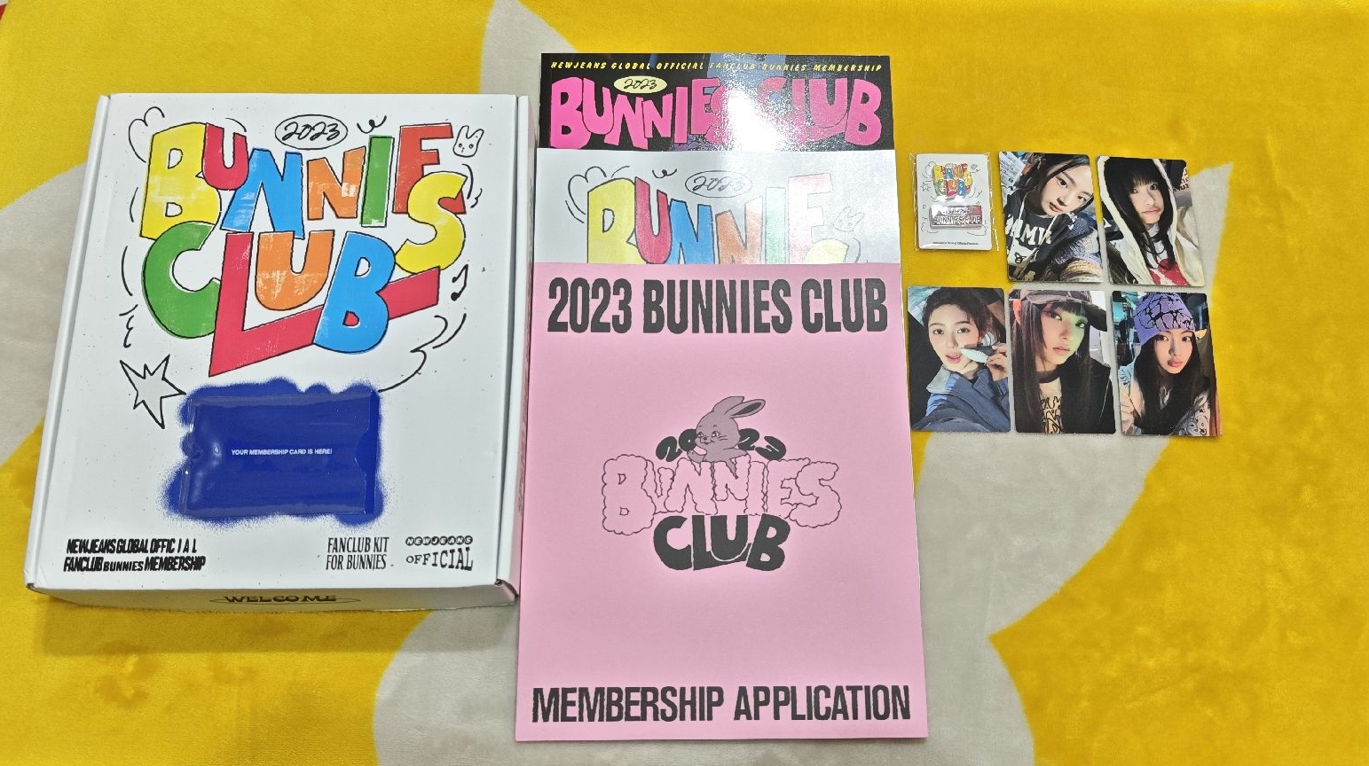 【有含小卡】NewJeans 會員禮 一期 瘦身窄盒版 BUNNIES CLUB 2023 (內容物完整無缺件)