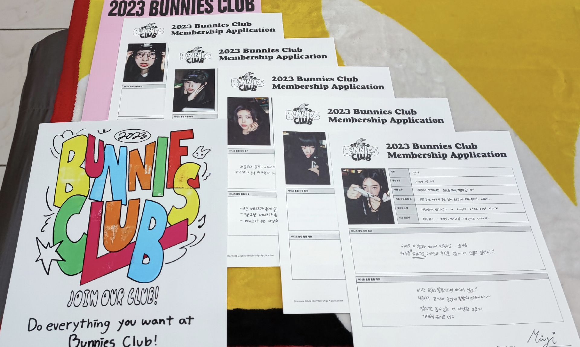 【有含小卡】NewJeans 會員禮 一期 瘦身窄盒版 BUNNIES CLUB 2023 (內容物完整無缺件)