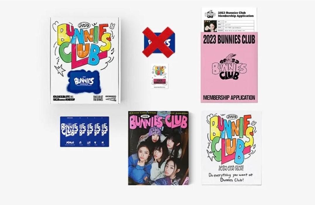 【有含小卡】NewJeans 會員禮 一期 瘦身窄盒版 BUNNIES CLUB 2023 (內容物完整無缺件)