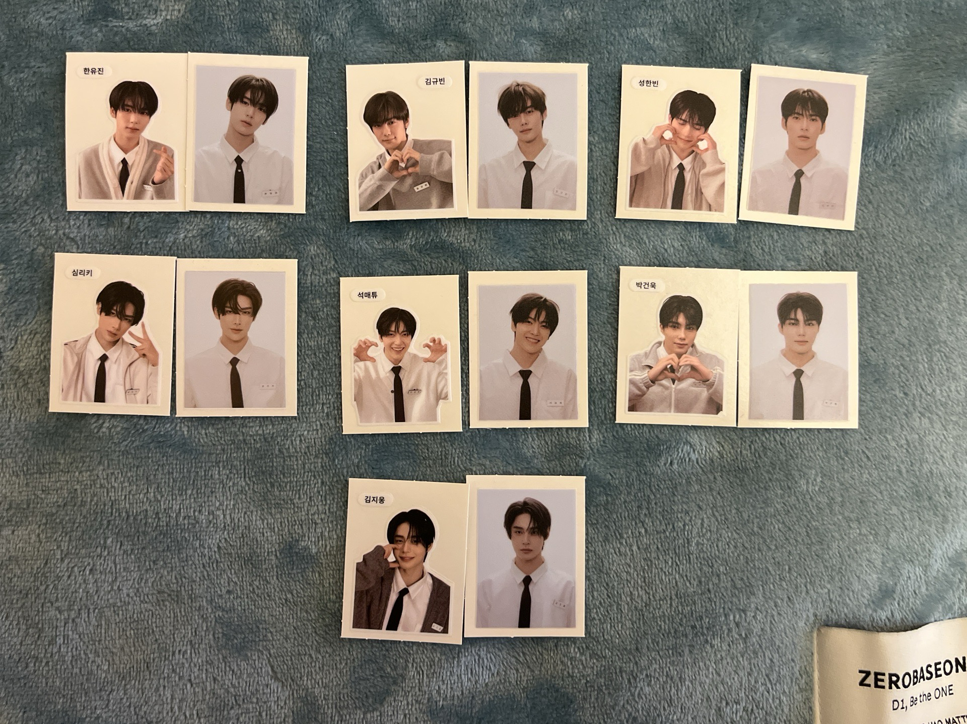 ZB1 colorgram 麵包貼 證件照