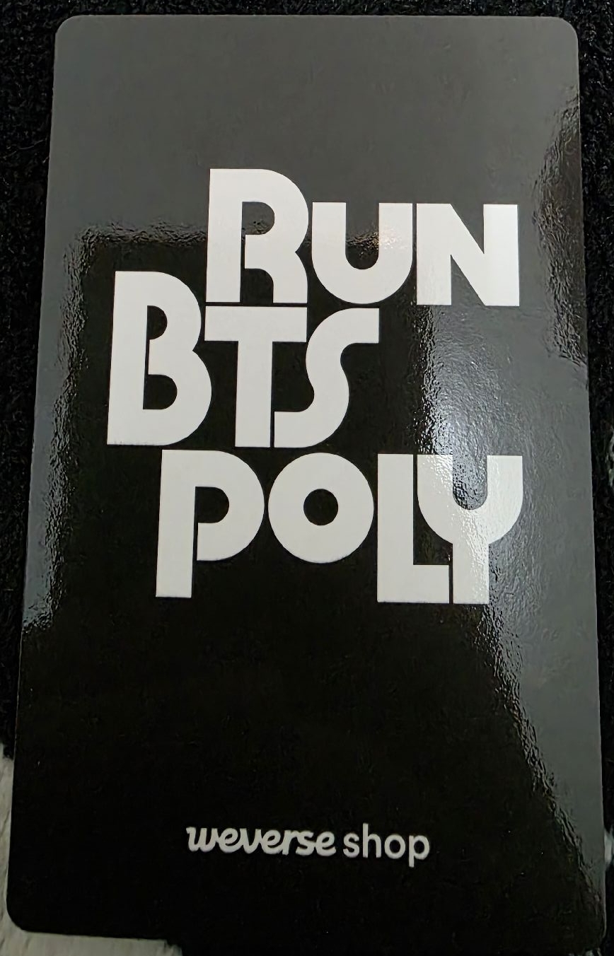 Run bts poly 抽選卡 智旻