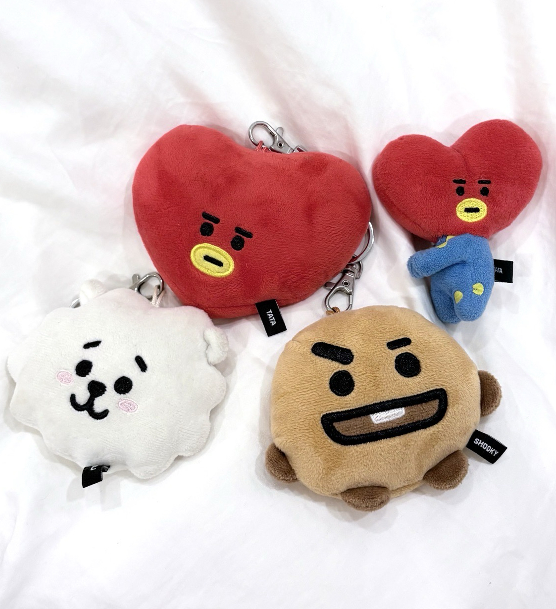 BT21 TATA/SHOOKY/RJ 大頭吊娃隨身鏡/TATA 磁吸娃