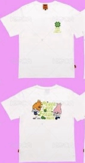 RIIZE&trolls 魔法精靈聯名快閃幸運草白T(s)